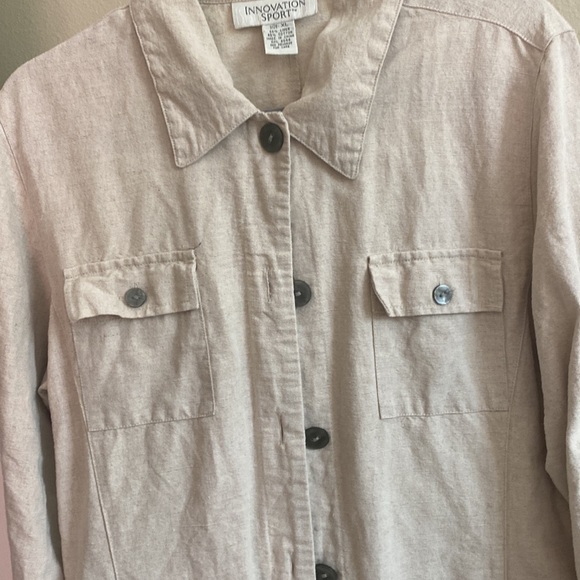 🟢 2/$10  Innovation Sport Button Front Jacket Size XL - Picture 3 of 3